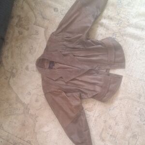 Brown Leather Jacket - Women